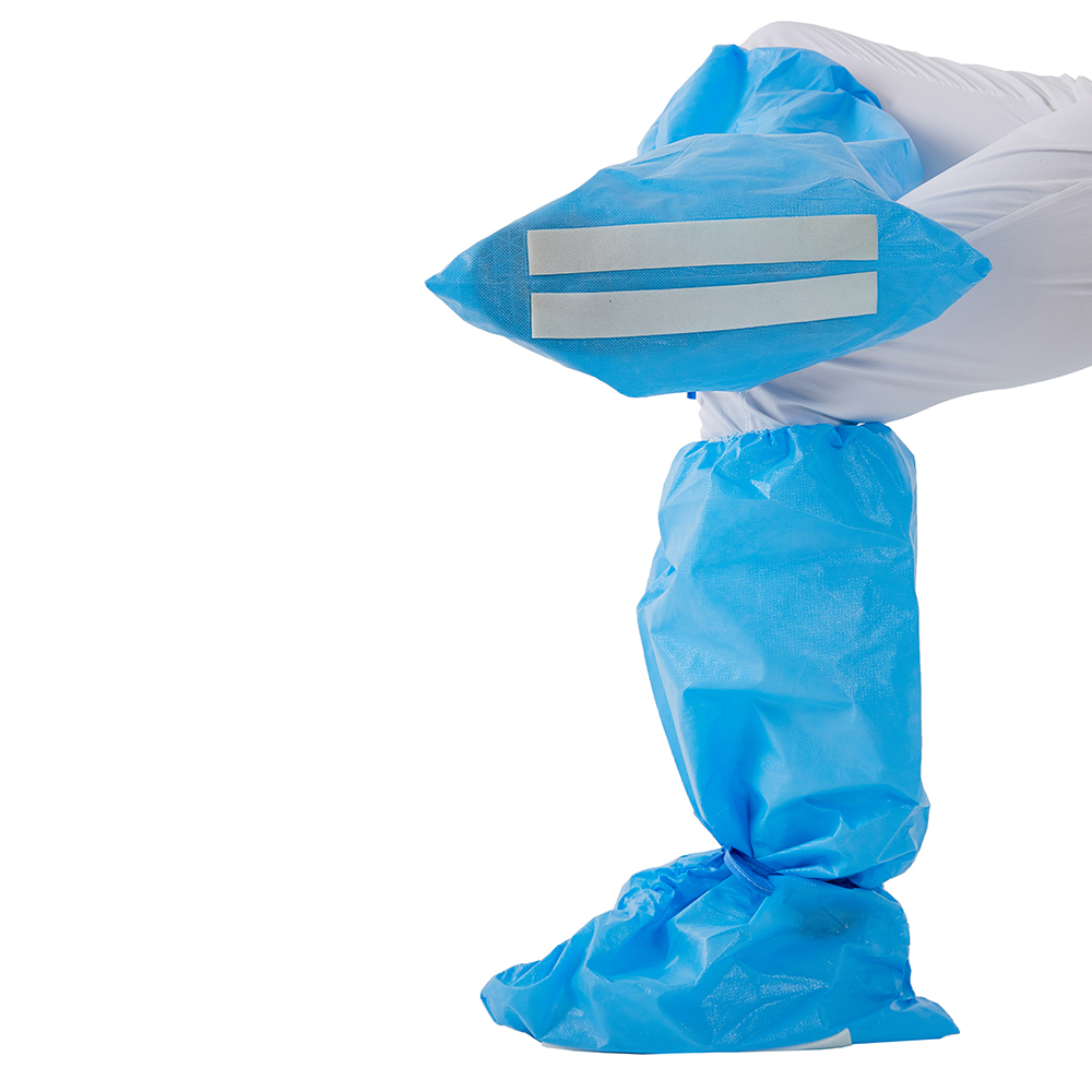 CE Disposable Boot Cover , PP Hospital Booties Shoe Covers