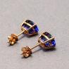 Buy cheap 18K Rose Gold Oval Tanzanite Gem Stud Earrings for Women Wedding Jewelry ( KE002ROSE) from wholesalers