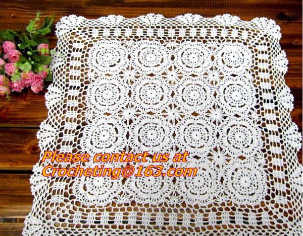 round crochet tablecloth white round tablecloths, Corcheted Lace Table linen,
