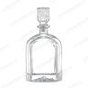 Buy cheap Beverage Heavy Base Glass Bottle With Wood Cork For Vodka Gin Coffee Sauce Juice from wholesalers