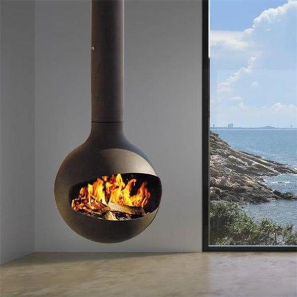 Buy cheap Villa Room Wood Burning Heaters Ceiling Suspended Fireplace Special Shaped from wholesalers