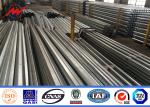 African Bitumen 20 M Double Circuit Galvanized Steel Power Pole 10 KV - 550 KV