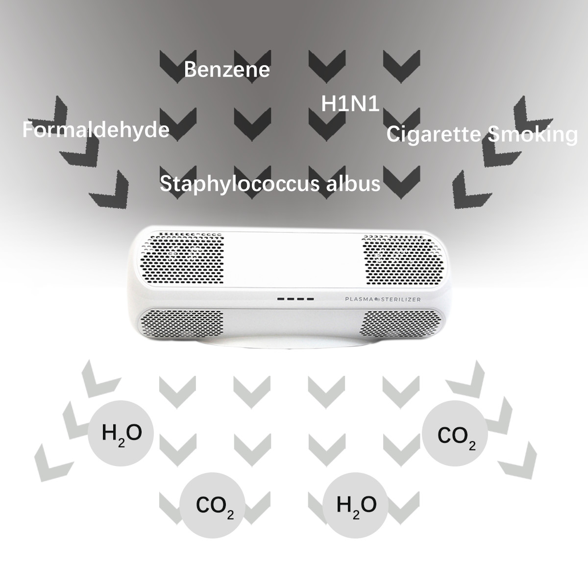 Kill Bacteria Plasma Air Purifer Room Air Purifier For Pets Hospital Pet Store Remove Odors