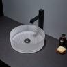 Buy cheap Acid Matt Glass Vessel Basins Bathroom Vanity 12mm High End Crystal Diamond from wholesalers
