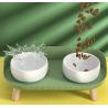 Buy cheap Raised Ceramic Cat Bowls With Stand Cute Elevated Dog Dish from wholesalers