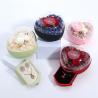 Buy cheap Custom Logo Heart Shaped Jewelry Drawer Box Rose Flower Box For Ring from wholesalers