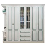 Buy cheap 220cm Solid Wood Wardrobe Closet Corner Cabinet For Bedroom product