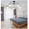 Buy cheap Wood Chandeliers Home Lighting Fixtures Black Rustic Ceiling Lamp(WH-WA-25) from wholesalers