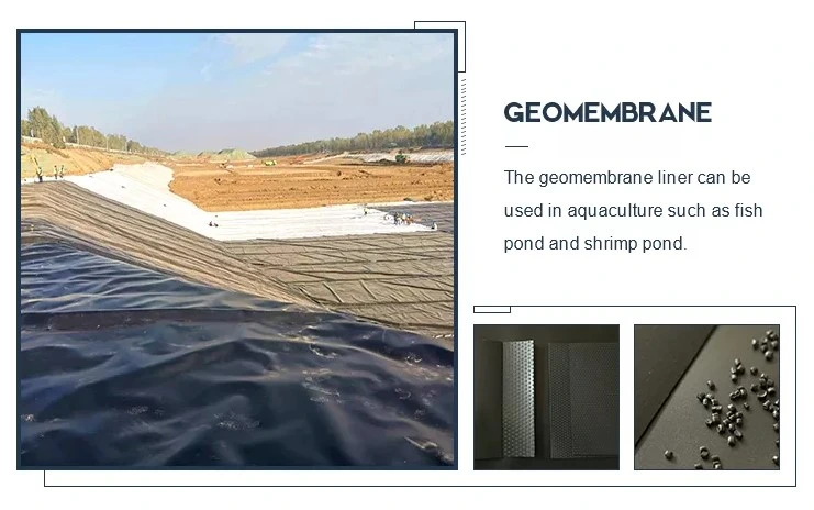 Factory Price 0.2mm-2.5mm ASTM GM13 Anti-Seepage Waterproof Impermeable HDPE Geomembrane for Aquaculture Dam Landfill Tunnel Mining Biogas Fish Farm
