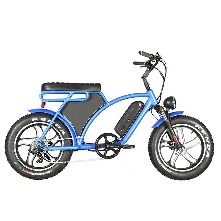 20 Inch All-in-one Wheel Fat Tire Electric Bike Front Suspension 73 Style 48V 1000W Electric City Bike Electric Fat Bike