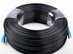 Black LSZH/PVC Jacket 4 Core Single Mode GJYXCH Optical Fiber Cable Long