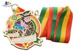 Carnival Medaillen Metal Award Medals Colors Filled With Woven Ribbon Varnish