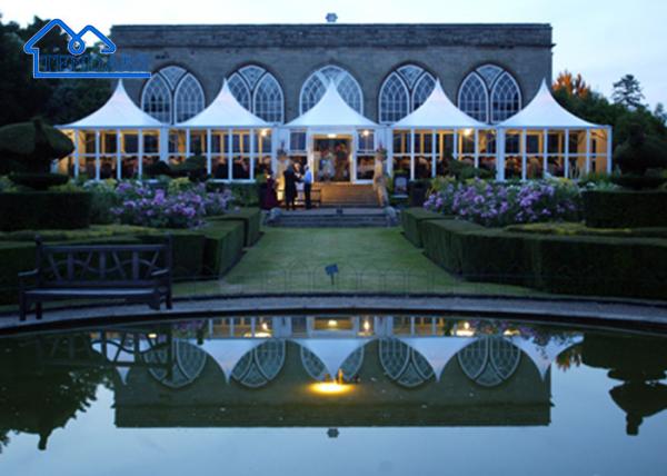 Buy cheap Permanent White Aluminium Pagoda Tent Water Resistant For Outdoor Cheap Waterproof Tent from wholesalers