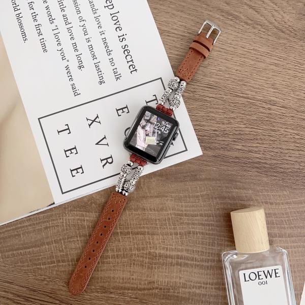 38mm Band Width Leather Strap Watchband for iWatch Luxury Design