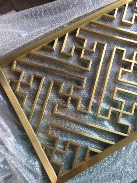 China 304 Mirror Rose Gold Stainless Steel Wall Panels Screen Divider Partition
