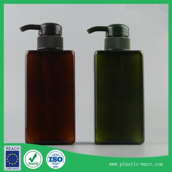 Buy cheap empty cosmestic bottle 450 ml Cosmetic emulsion pump plastic packing bottles for shampoo from wholesalers