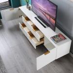 Buy cheap Living Room Center Table And TV Cabinet Marble Iron Luxury Long Shape from wholesalers