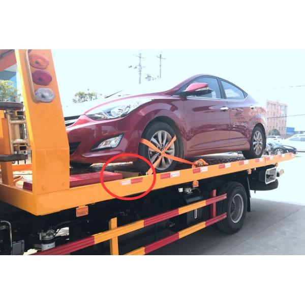 Customized Dongfeng 4T road wrecker towing truck flatbed type with crane boom for TOGO, street towing recovery vehicle