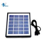 6V High Efficiency Portable Solar Panel Charger ZW-2W-6V-3 Glass Laminated Solar