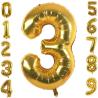 Buy cheap Gold Aluminum Foil Number 0-9 Balloons for Wedding and Party Decoration from wholesalers
