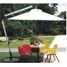 Buy cheap 2.5M Beige Double Patio Umbrella Round Offset Umbrella 360 Degree Rotating Base from wholesalers