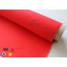 Buy cheap 2523 Red Acrylic Coated Fiberglass Fabric Industrial Fire Blanket / Curtain from wholesalers