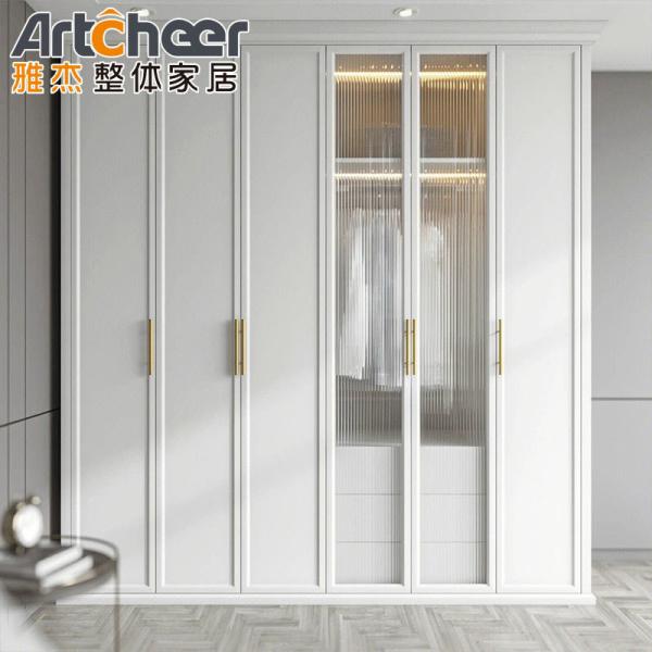 Buy cheap Customizable Bedroom Melamine Wooden Walk In Open Wardrobe Closets with E1 from wholesalers