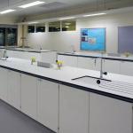 100KG Laboratory Wall Bench Waterproof Commercial Lab Furniture