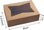 Clear Lid Cookie Auto Popup Bakery Kraft Cardboard Box