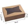Buy cheap Clear Lid Cookie Auto Popup Bakery Kraft Cardboard Box from wholesalers