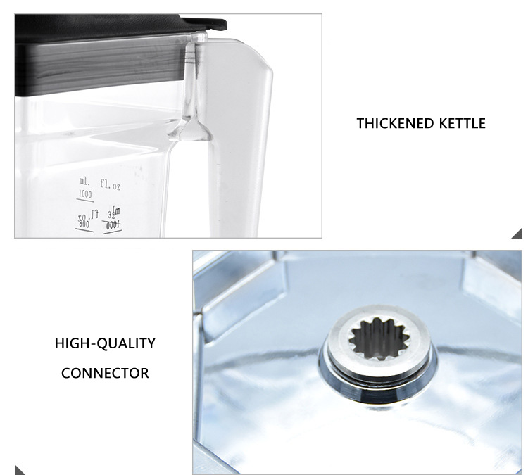220V Main Function Soymilk 1800W Power Commercial Blender for Smoothies and Juicing