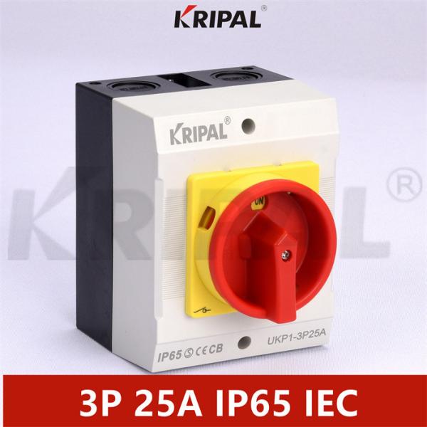 Buy cheap IP65 25A 3 Phase 230-440V Electrical Isolator Switches Waterproof from wholesalers
