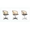 Buy cheap 0.121CBM Cane Swivel Desk Fabric Executive Chair 17in PU Leisure from wholesalers