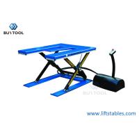 Buy cheap Static Ultra Low Profile Scissor Lift Tables Pallet Lifter Table 1000kg 1500 product