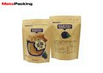 Aluminum Foil Kraft Paper Food Bags Stand Up Zipper Lock Customs Size Gravure
