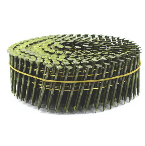 Buy cheap GB Standard 2.3*50mm 16 Degree Galvanized Wire Welded Coil Ring Nails from wholesalers