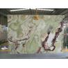 Buy cheap Green grey yellow tiger onyx white marble natural stone slab from wholesalers