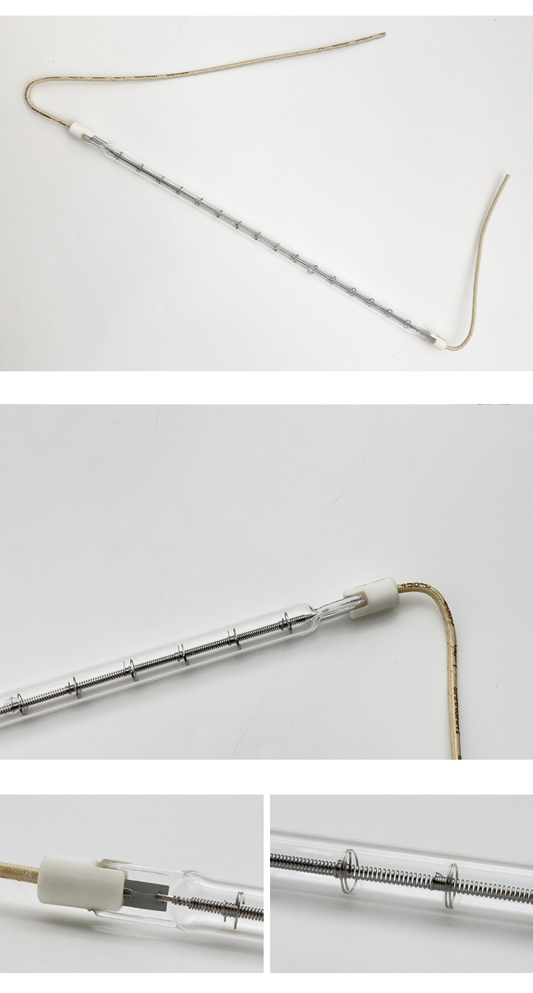 Infrared heating tube for tattoo machine printing, shortwave infrared halogen lamp