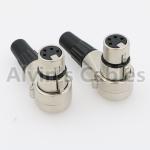 Right Angle XLR 4 Pin Video Connector Camera Cable Connectors Arri Alexa Camera