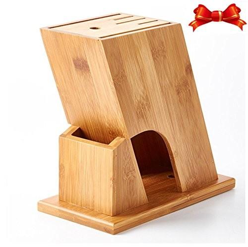 Buy cheap Multipurpose Bamboo Knife Storage Block , Wooden Knife Holder Phthalate Free from wholesalers