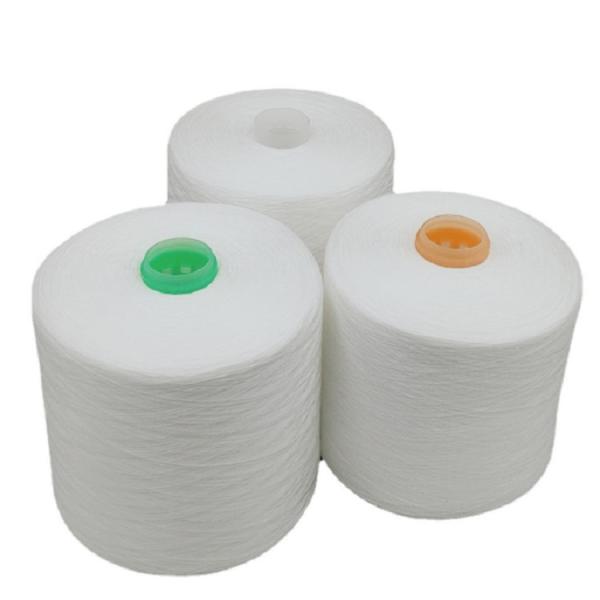 Buy cheap High Strength 40/2 402 502 302 Raw White Color Black Polyester Sewing Yarn from wholesalers