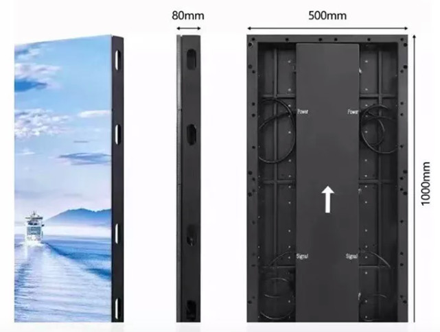 P4 P5 P6 P8 P10 Large Outdoor Curved LED Display 6500nits IP65