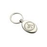 Buy cheap 29g Ellipse Shopping Car Coin Metal Keychain Holder Zinc Alloy Keyring from wholesalers