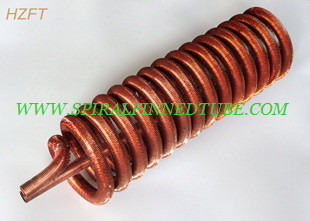 Integrated Copper Fin Coil Heat Exchanger for Tankless Water Heaters with extruding process