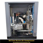 55kw 75hp 75 kw 100 hp screw oil free air compressor rotary