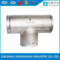 Buy cheap Equal Cross Stainless Steel Grooved Fittings Rustproof Zinc Plated Surface product