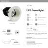 Buy cheap 10W 12W LED Downlight Recessed Ceiling light Spotlight 75mm hole CREE COB LED light from wholesalers