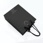 Custom Design Luxury Black Matte Thick Paper Clothing Packaging Gift Shopping