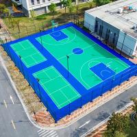 Buy cheap Easy Clean Indoor Outdoor Polyurethane Athletic Flooring Modular Sports Flooring product