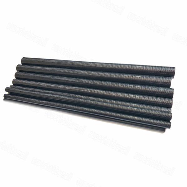 Buy cheap High Modulus Glossy Woven Carbon Fiber Tube Heat Resistance from wholesalers